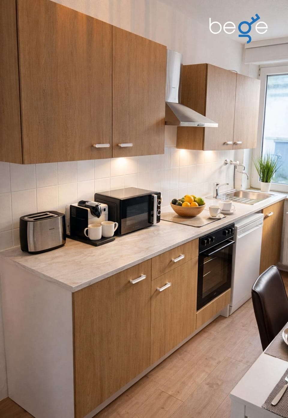 Kitchen or kitchenette, dishwasher, microwave, stove, kitchen
