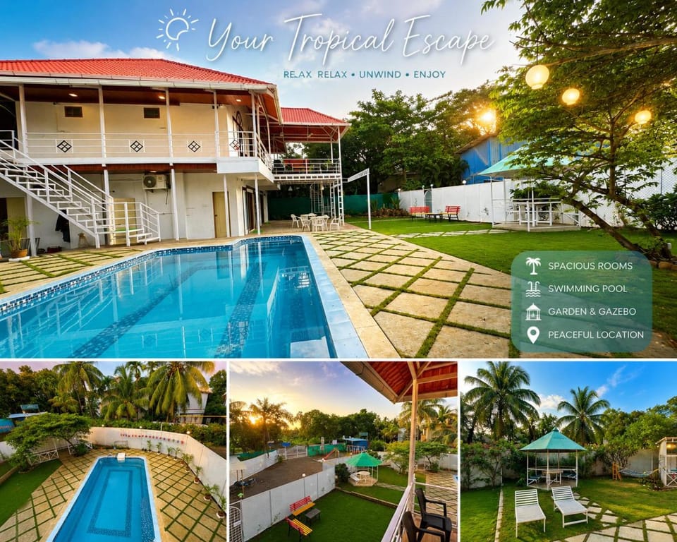 Property building, Garden, Pool view