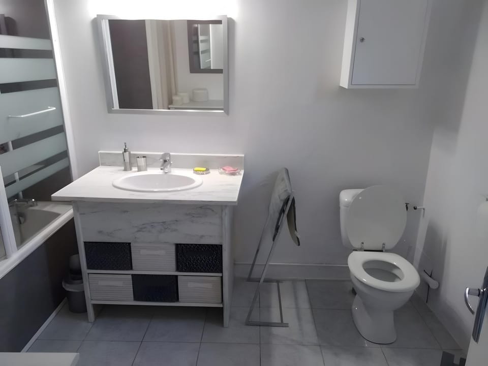 Bathroom, Living room