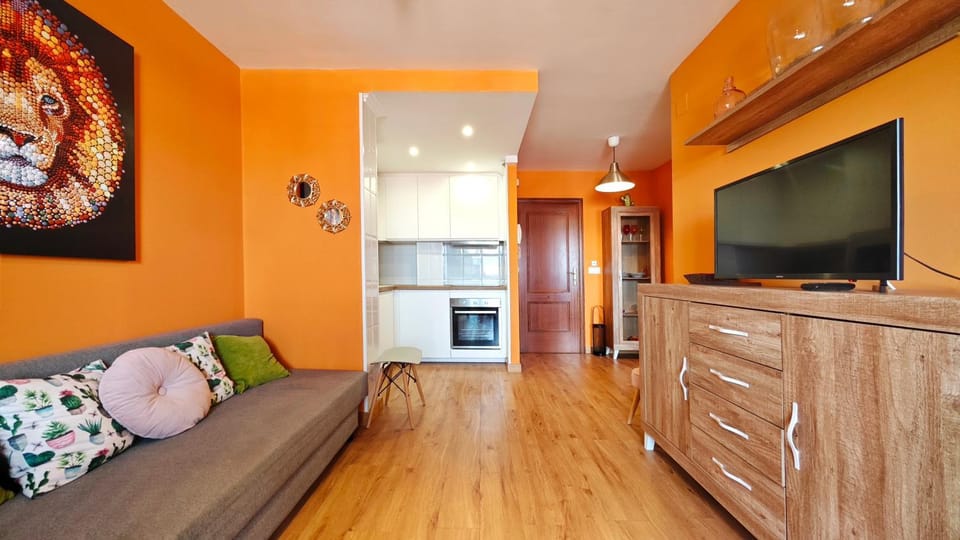 Living room, kitchen