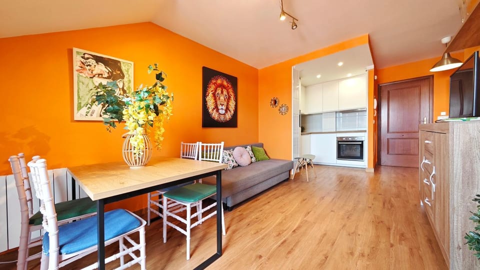 Living room, kitchen