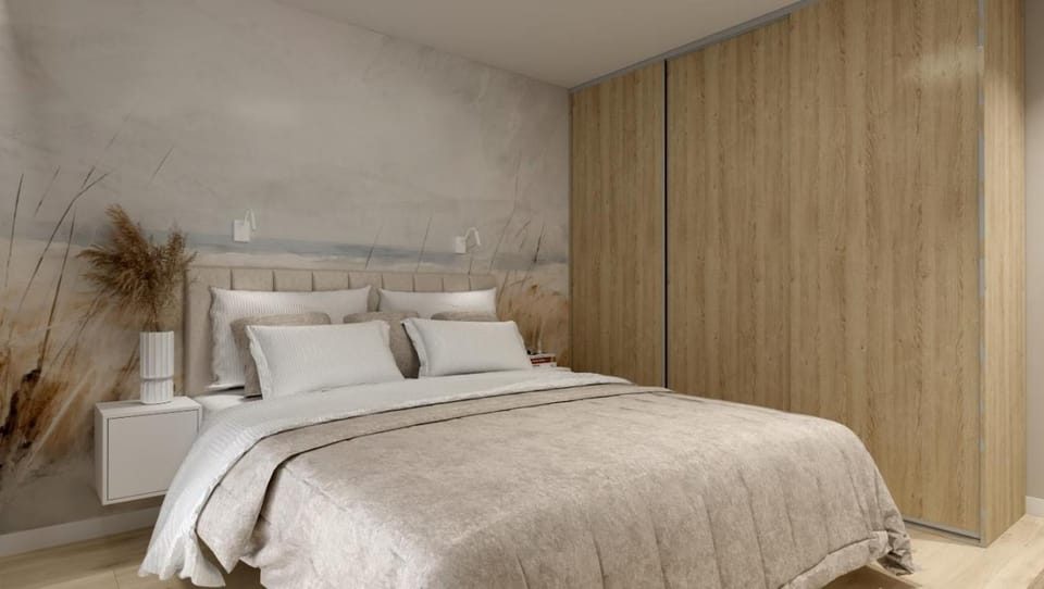 Bed, Photo of the whole room, Bedroom, wardrobe