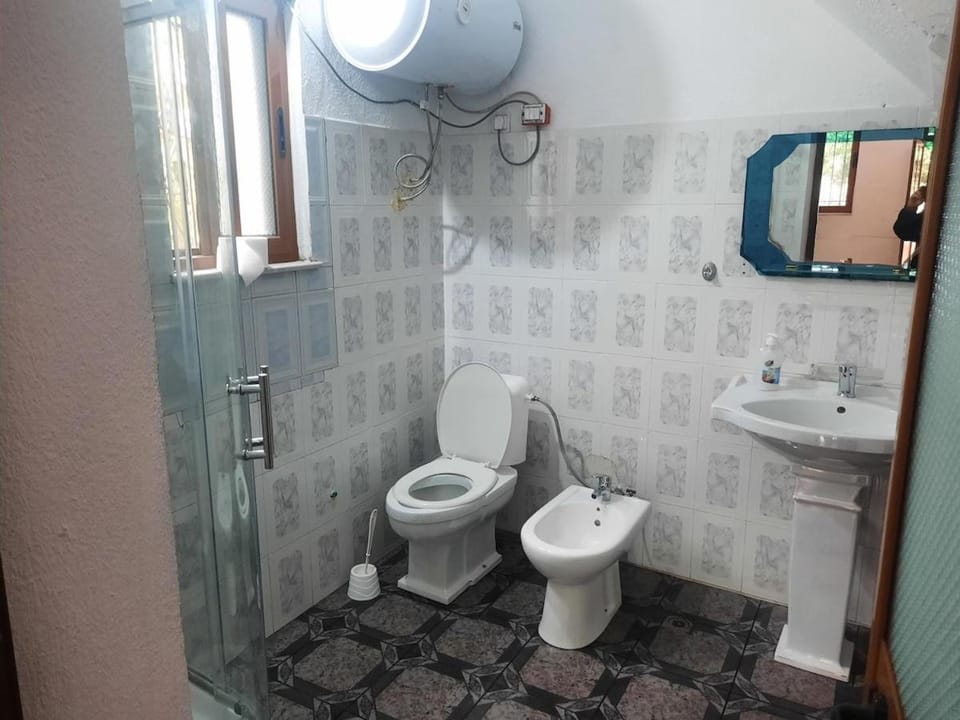 Shower, Toilet, Bathroom, bidet, towels