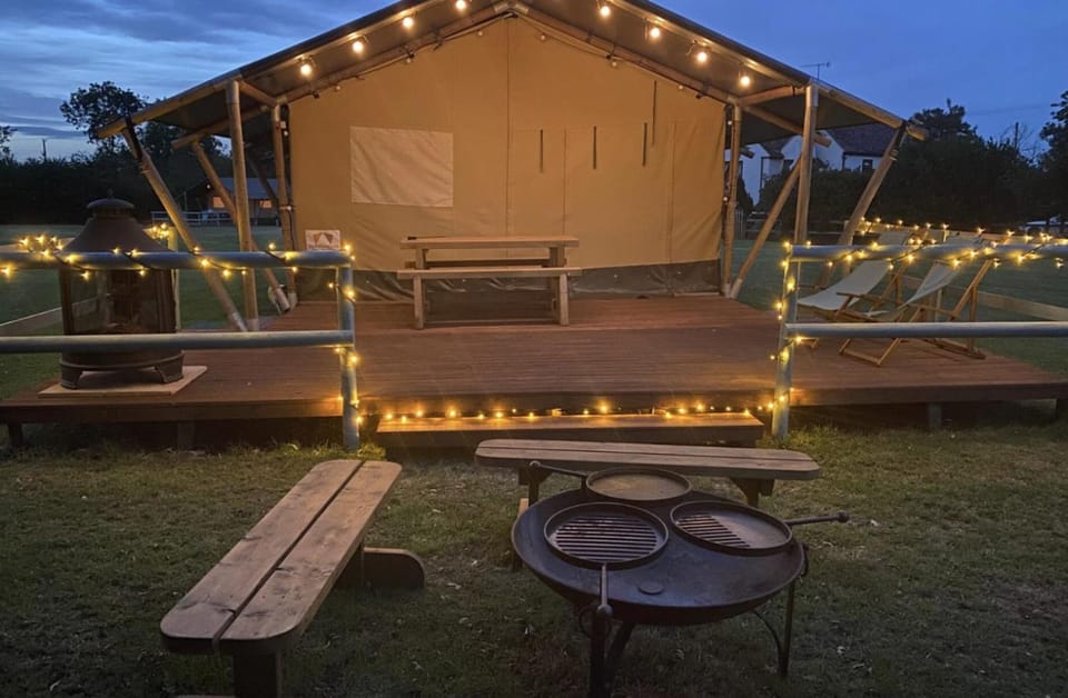The Firs Glamping Luxury tent in Malvern Hills District