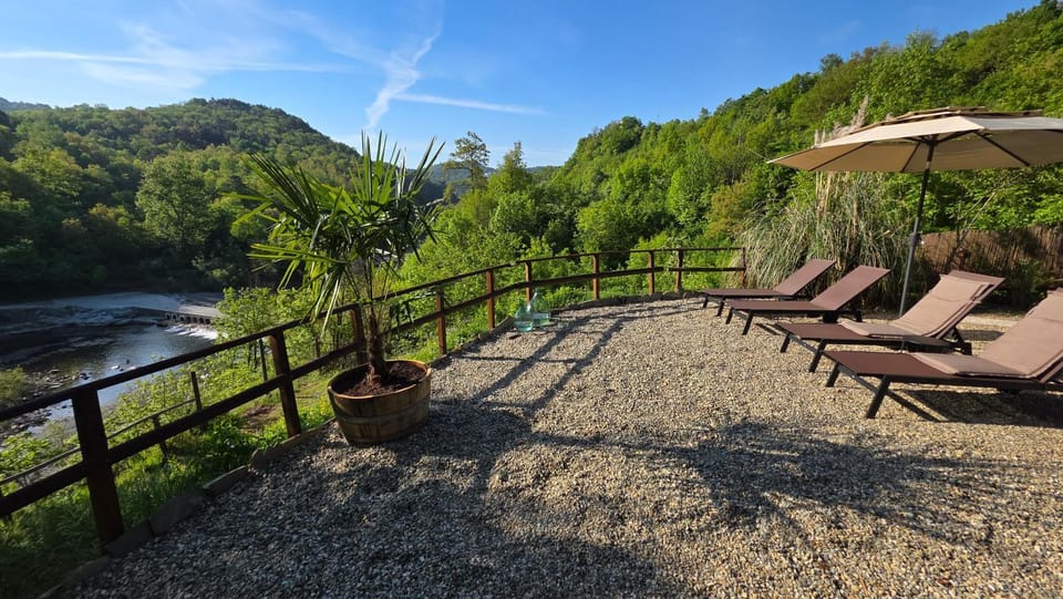 Natural landscape, Garden, Balcony/Terrace, Mountain view, River view, sunbed