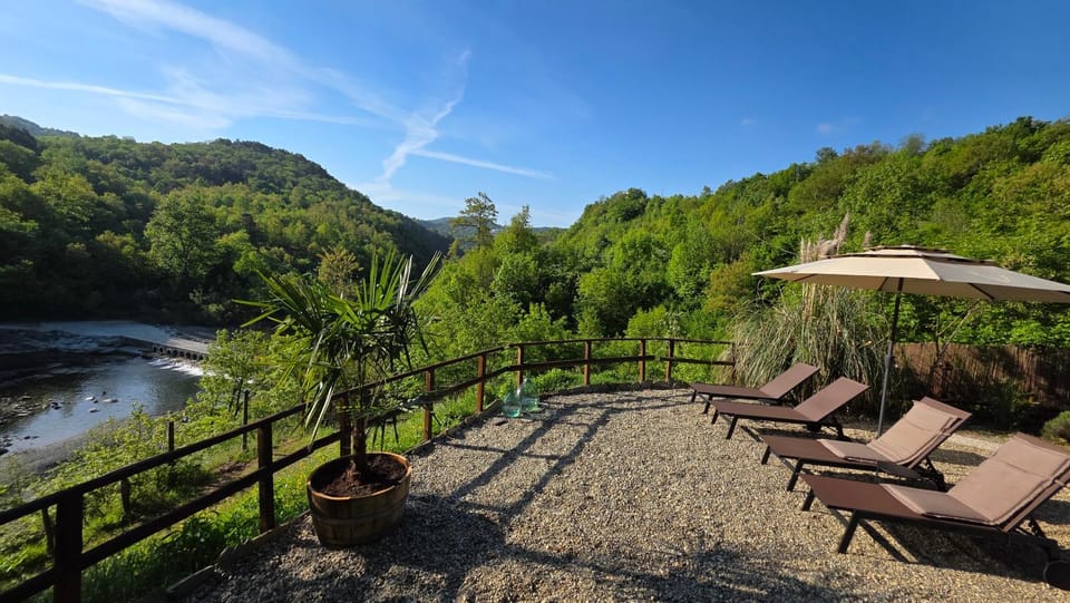 Natural landscape, Mountain view, River view, sunbed