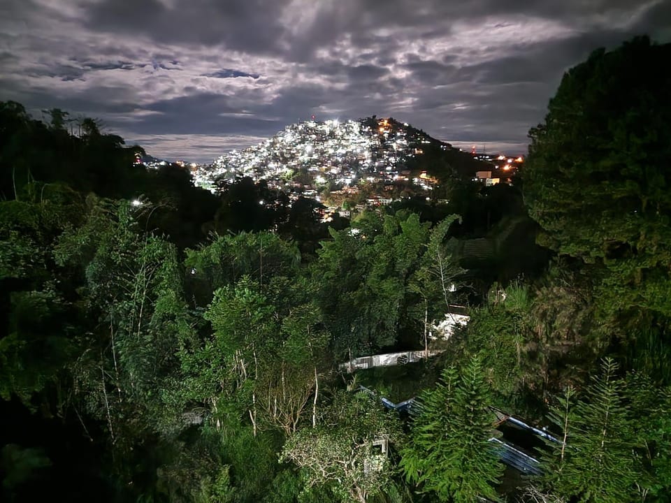 Night, Natural landscape, Mountain view