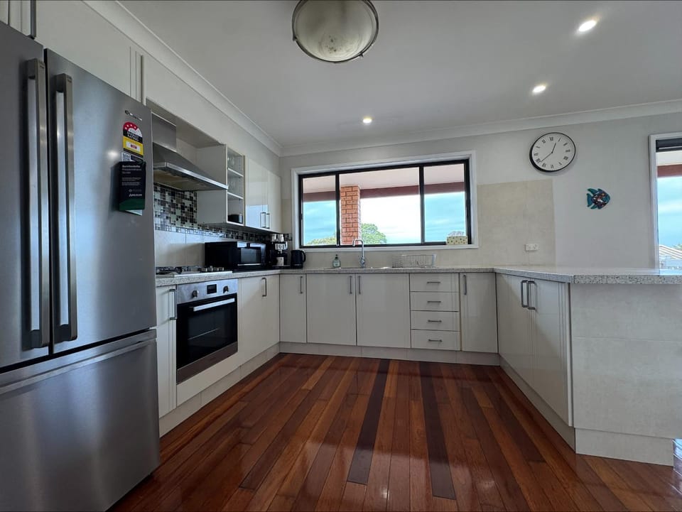 Kitchen or kitchenette, oven, stove, toaster