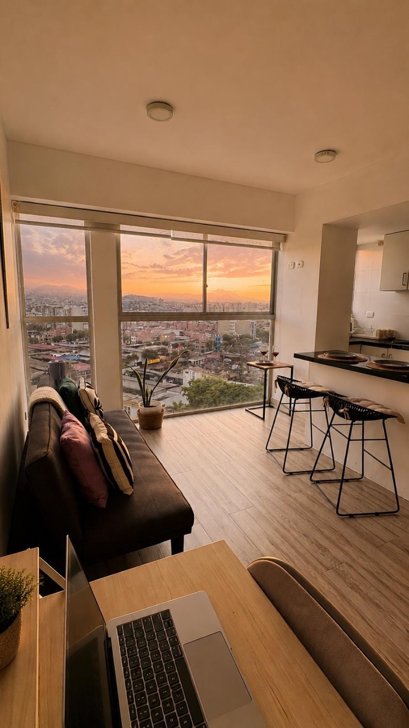 Off site, View (from property/room), Balcony/Terrace, Kitchen or kitchenette, Living room, Seating area, Dining area, Communal kitchen, towels