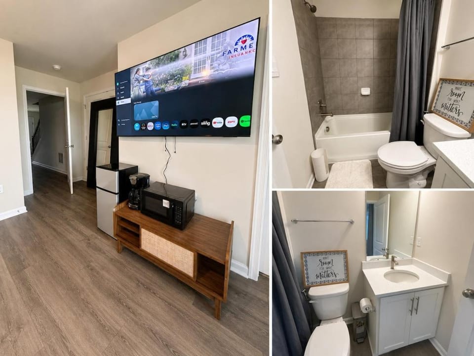 White Marsh Studio, PS4Games, 65 Inch TV, Near Mall and I 95 Apartment in Rossville