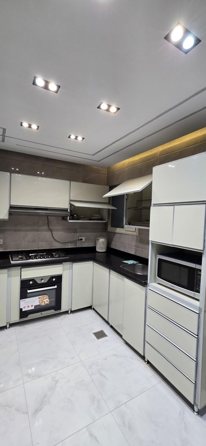 Kitchen or kitchenette, dishwasher, minibar, stove