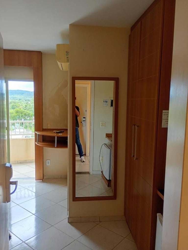 Flat com varanda no Thermas Place Apartment in State of Goiás