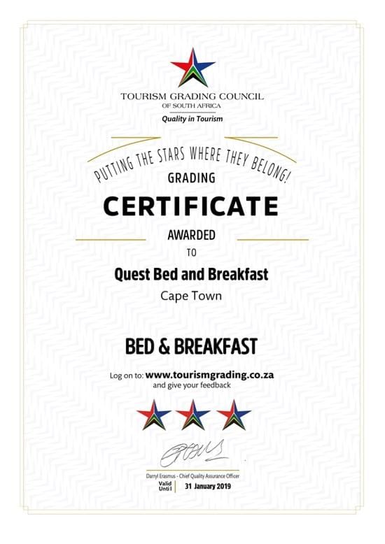 Quest Bed And Breakfast Bed and Breakfast in Cape Town