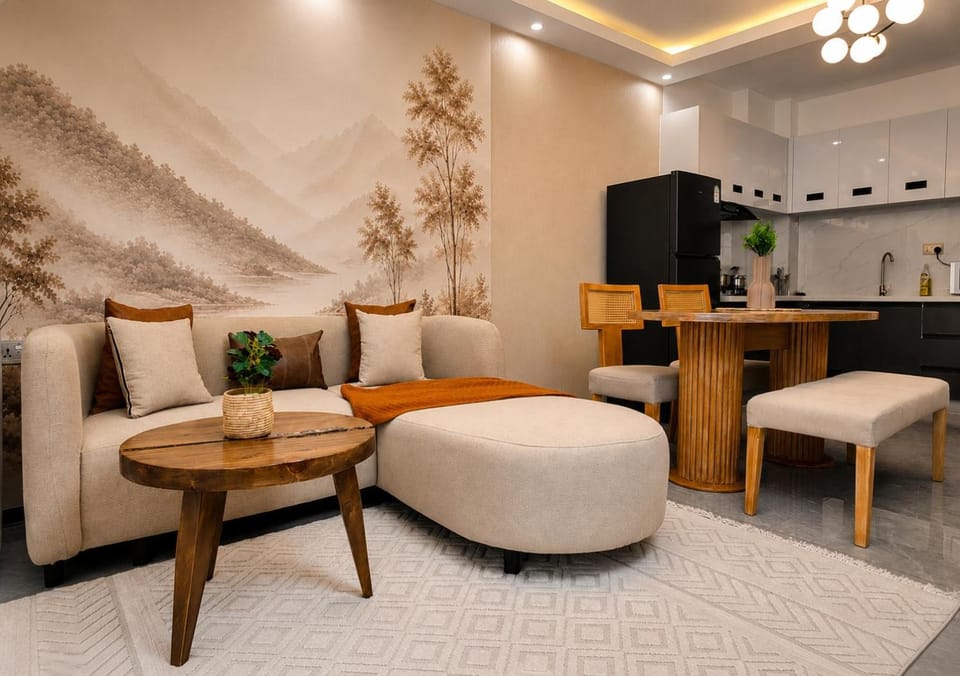 TV and multimedia, Kitchen or kitchenette, Living room, Seating area, Dining area
