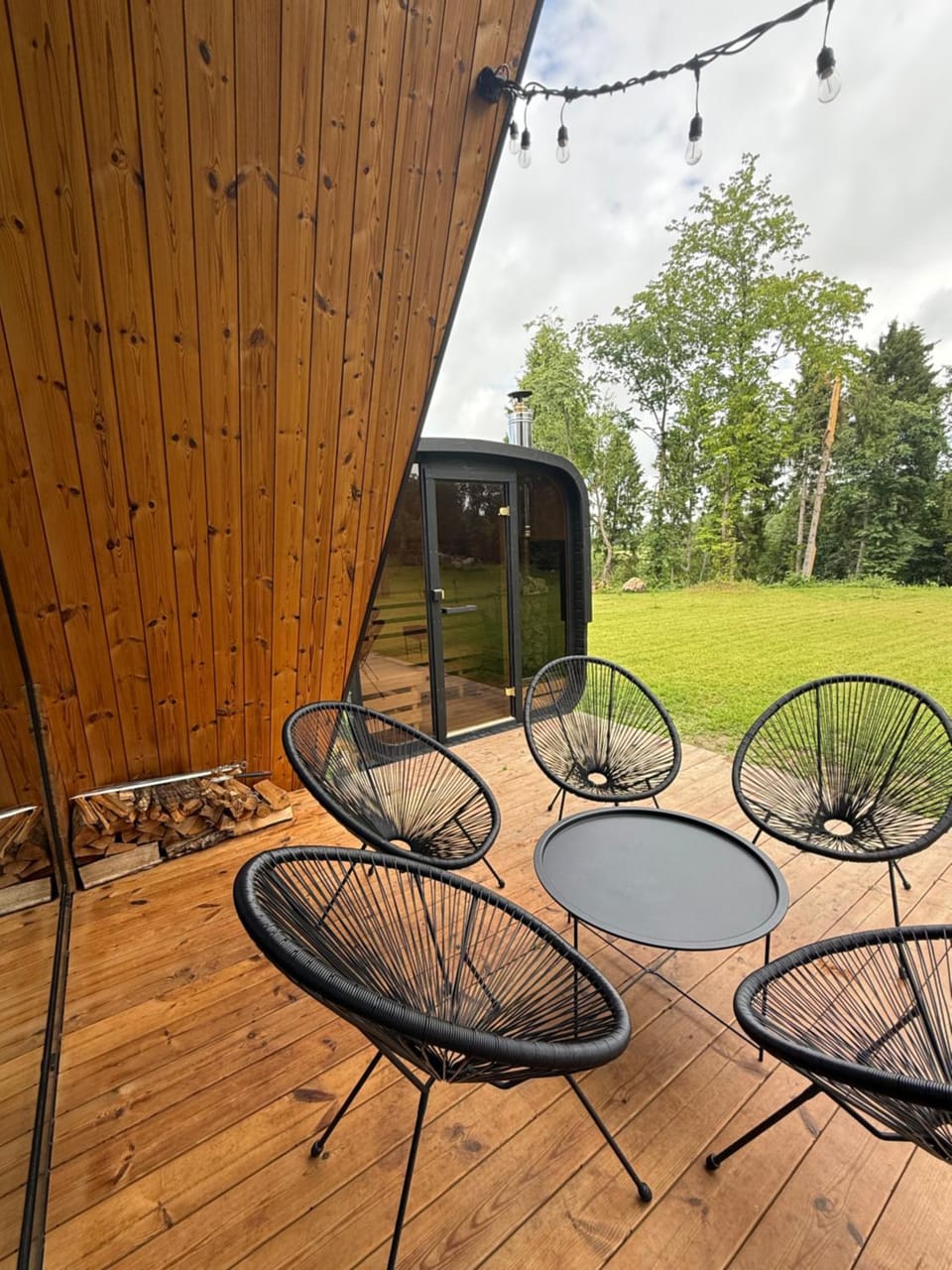 Frame Village House in Vilnius County, Lithuania