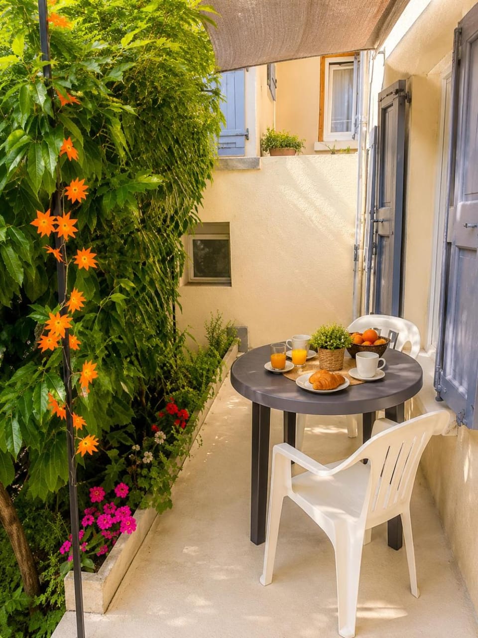Patio, Garden, Dining area, Garden view