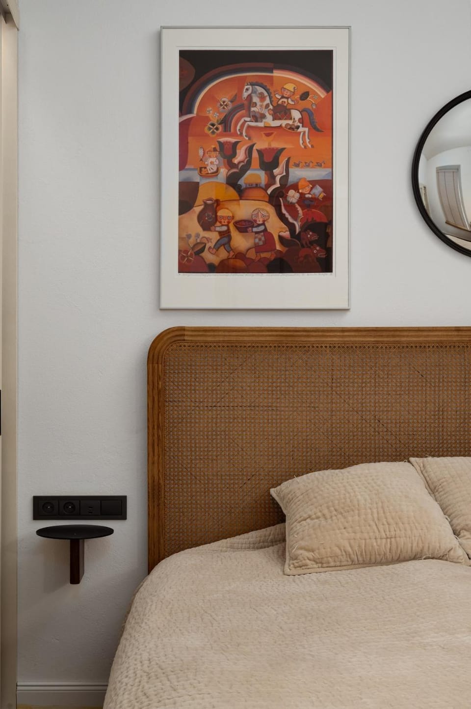 Bed, Decorative detail, Bedroom
