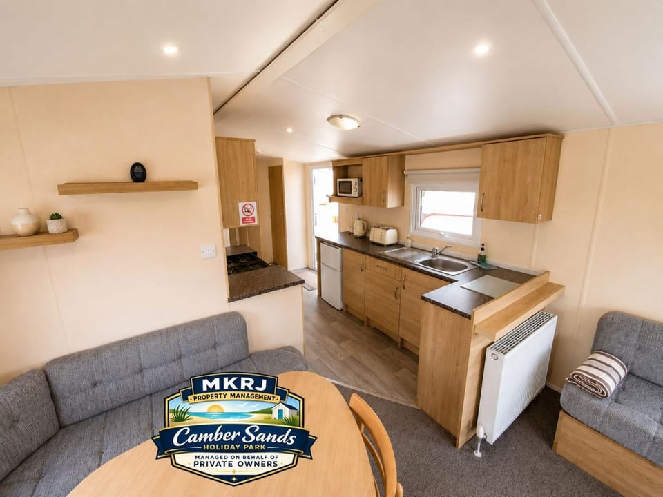 Living room, kitchen