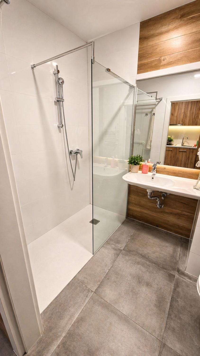 Shower, Bathroom, towels