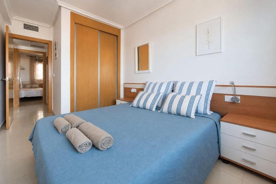 Bed, Off site, Photo of the whole room, Decorative detail, Bedroom, furniture, heating, towels, wardrobe, air conditioner