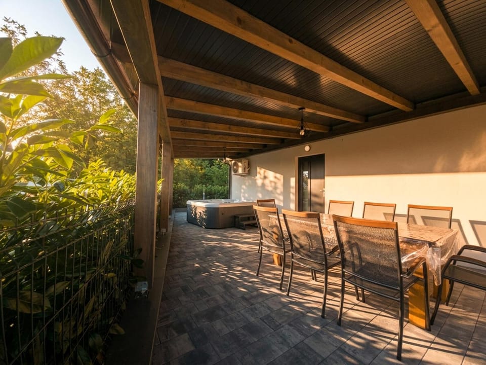 Patio, Day, View (from property/room), Balcony/Terrace, Living room, Seating area, Dining area