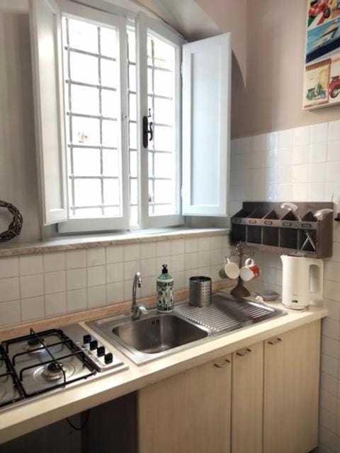 Coffee/tea facilities, Kitchen or kitchenette, stove