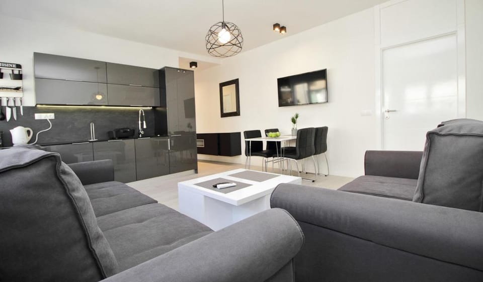 Living room, kitchen