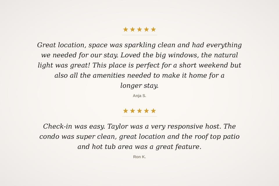 Patio, Hot Tub, Text overlay, Guests, Location