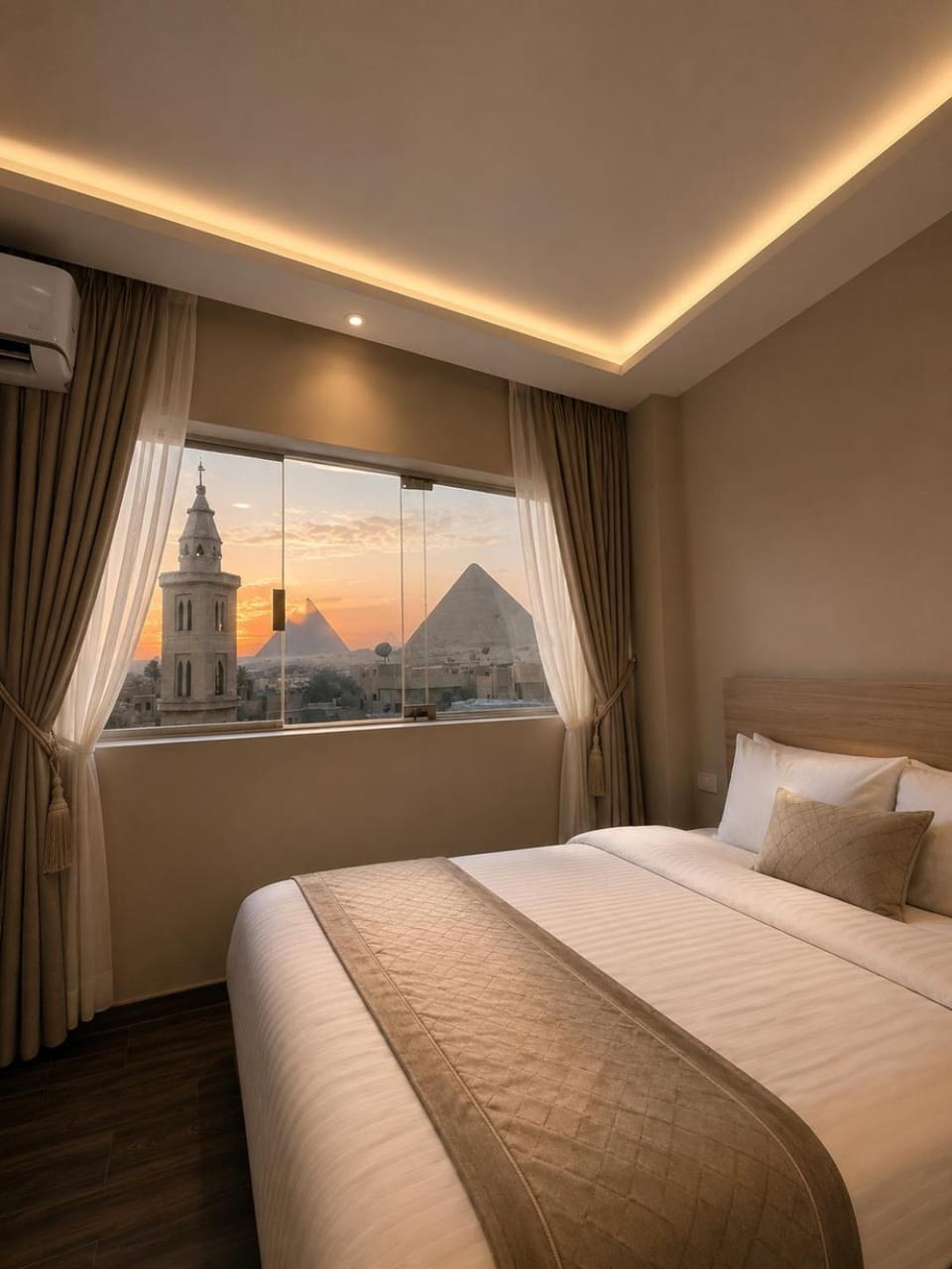 Bed, Photo of the whole room, Mountain view