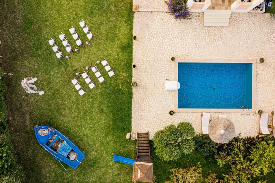 Bird's eye view, Garden, Garden view, Swimming pool, sunbed