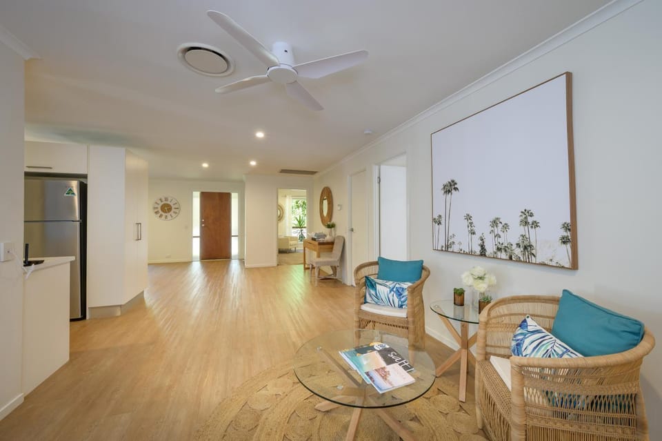Living room, kitchen