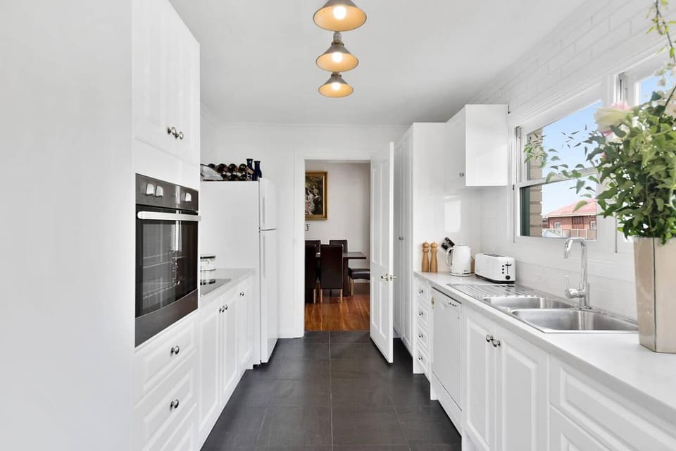 Kitchen or kitchenette, toaster