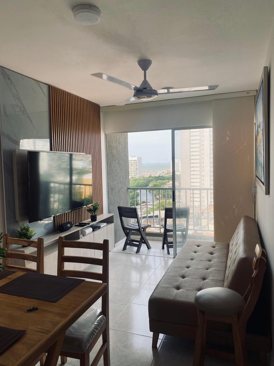Apartamento De lujo 3Rooms AC Con vista a laguna y mar Apartment in Cartagena