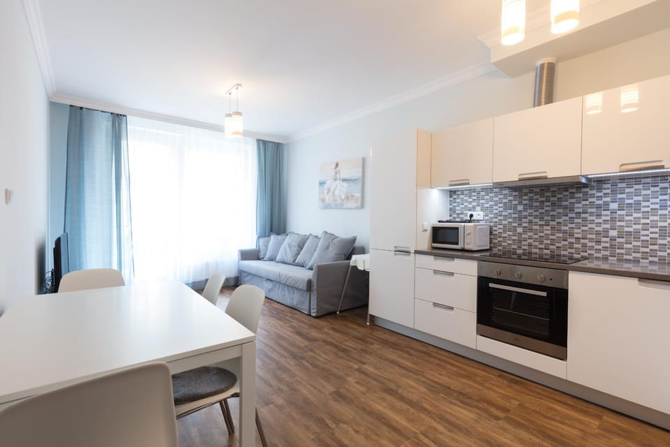 Living room, kitchen