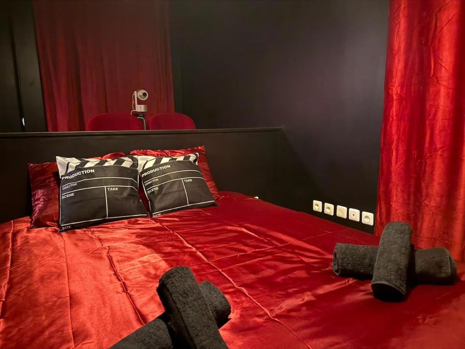 Le 7emeArt-Cinema Room-Grand ecran-Netflix-Centre Apartment in Perpignan