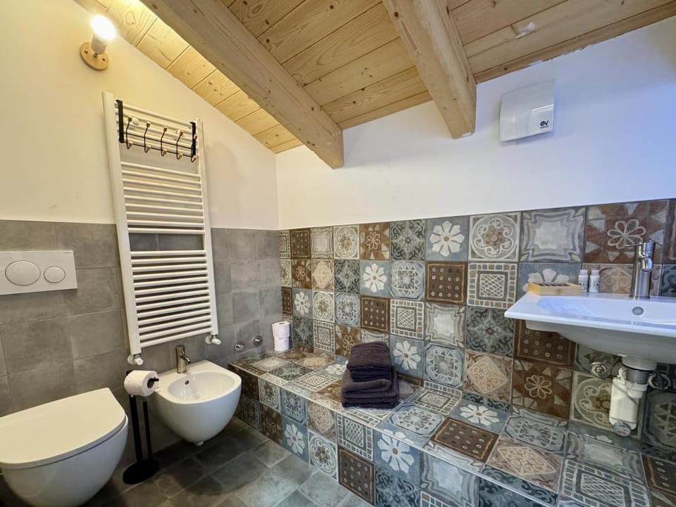 Toilet, Bathroom, bidet, towels