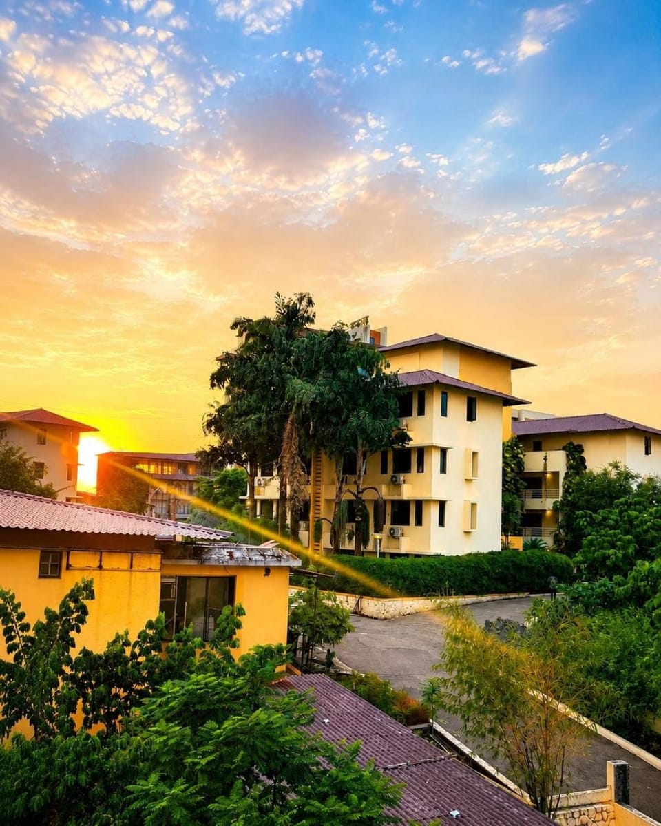 Property building, Natural landscape, Sunset