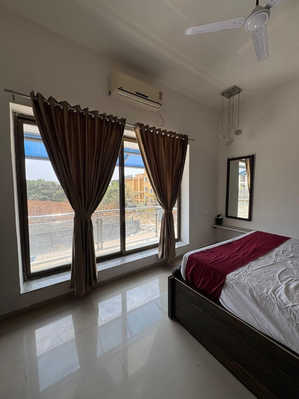 Bed, Bedroom, air conditioner