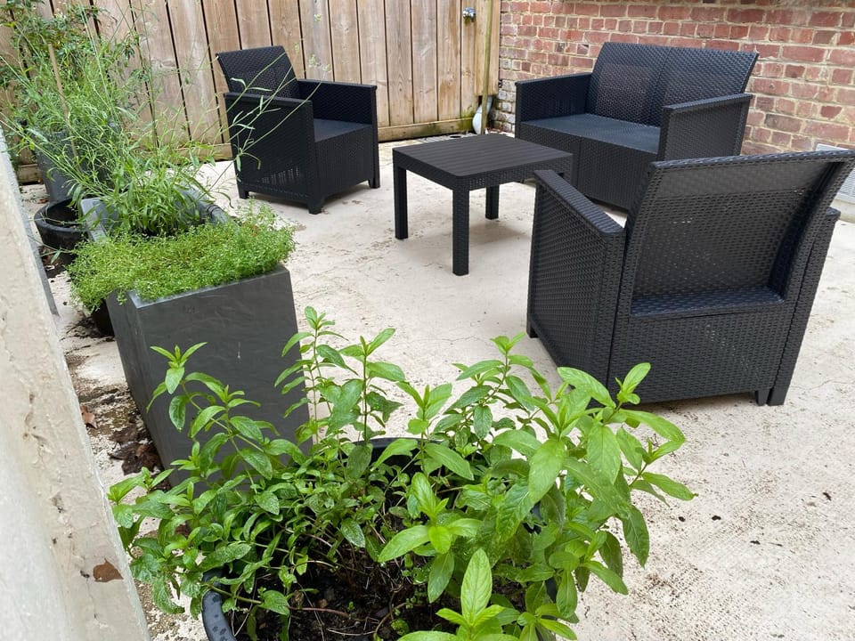 Property building, Patio
