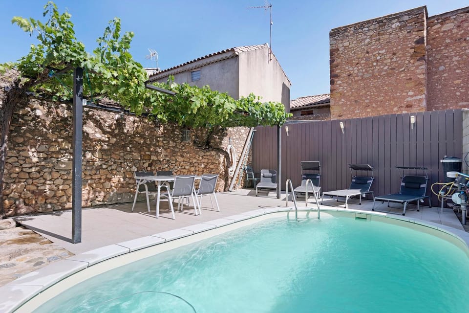 Property building, Living room, Swimming pool