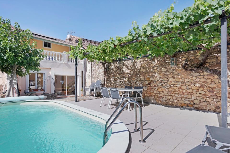 Property building, Living room, Swimming pool