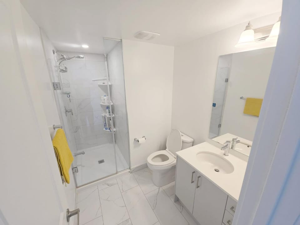 Shower, Toilet, Bathroom, towels