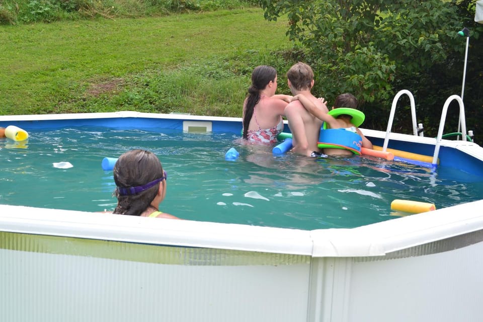 Children play ground, Swimming pool, Open Air Bath