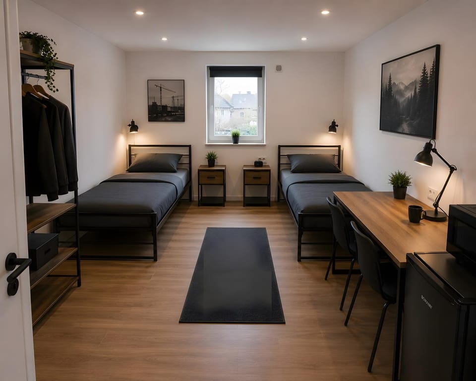 Property building, Living room, Bedroom