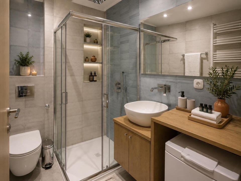 Shower, Toilet, Bathroom, towels