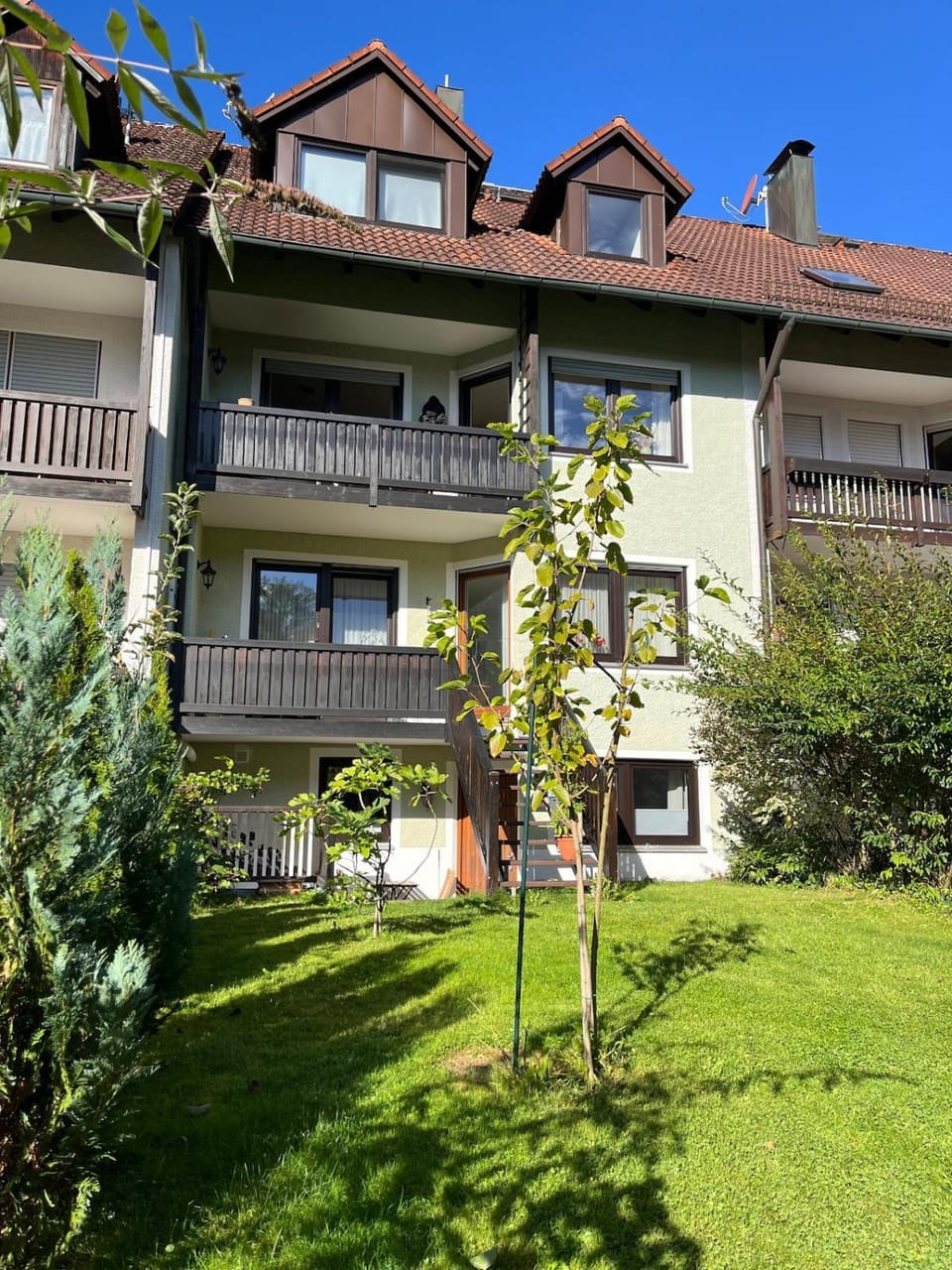 Property building, Garden view