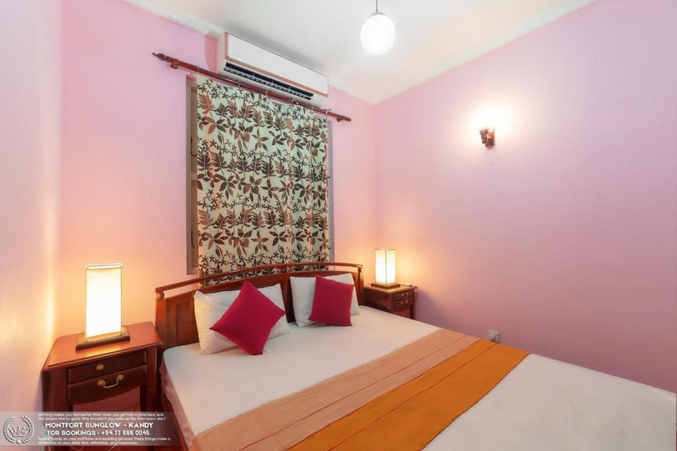 Bed, Bedroom, air conditioner