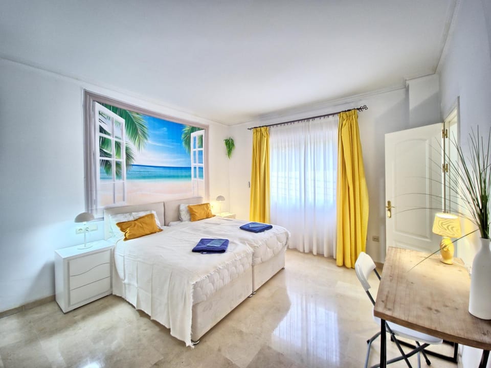Property building, Living room, Bedroom