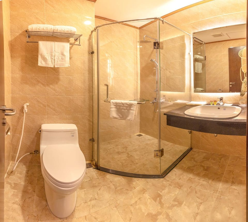 Shower, Toilet, Bathroom, bidet, towels