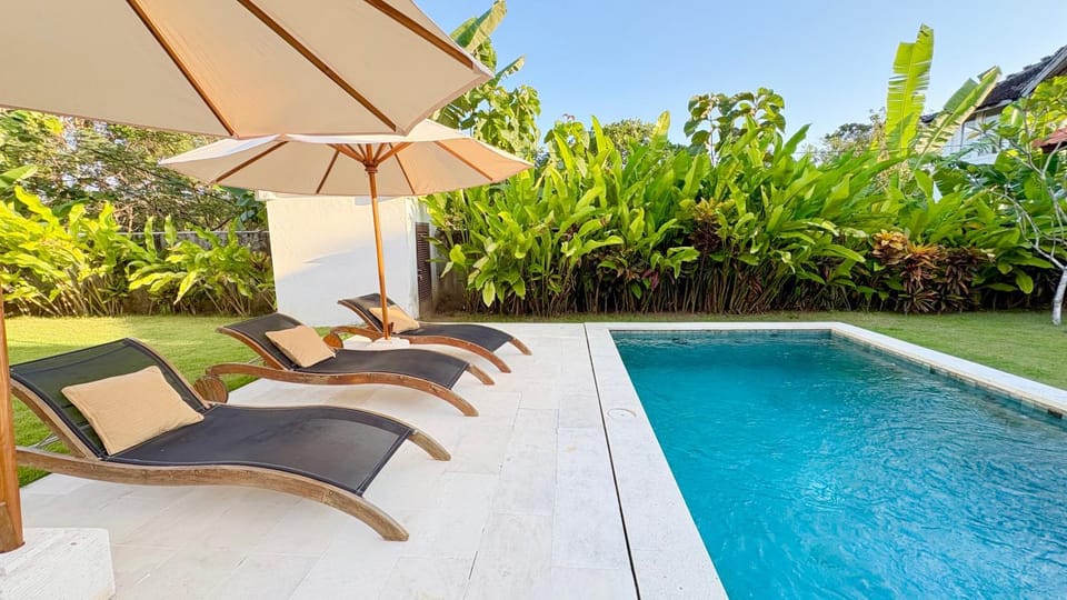 Patio, Day, Garden, Garden view, Pool view, Swimming pool, sunbed